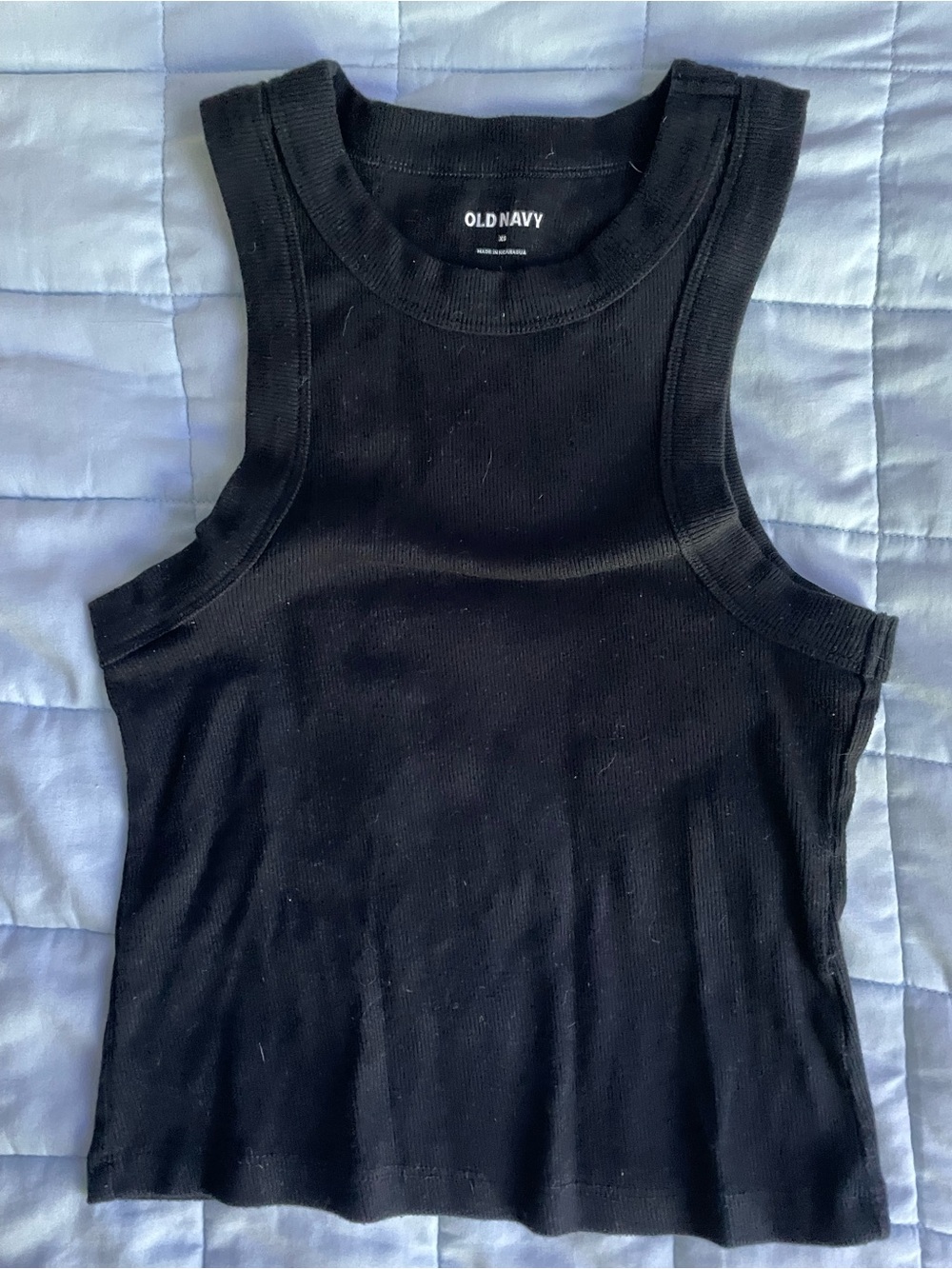 Old Navy Ribbed Black Tank Top